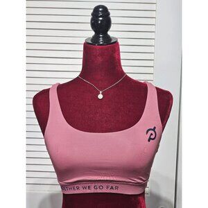 Lululemon Peloton Women's Pink Energy Longline Bra Together We Go Far Sz 4 3165